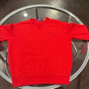 Polo by Ralph Lauren Men's Vibrant Red Crewneck Sweater